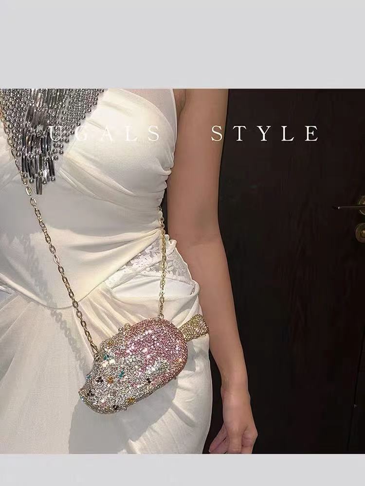 Leatherwork Wallet - Ice Cream Shaped Clutch Purse Wedding