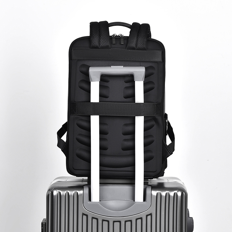 PU Leather Men's Backpack USB  - огляд і ціна Leather Work Bag Men