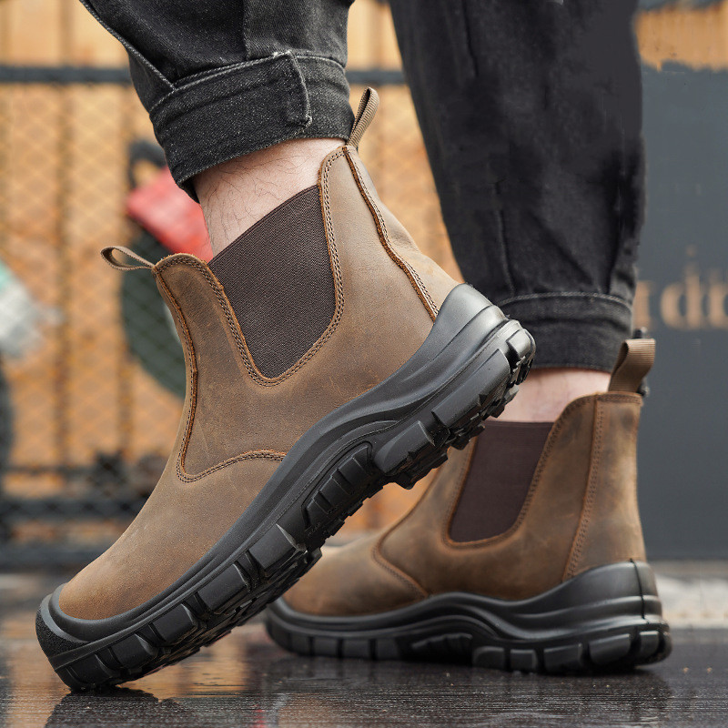 large size men's fashion steel - огляд і ціна Leatherwork Boots