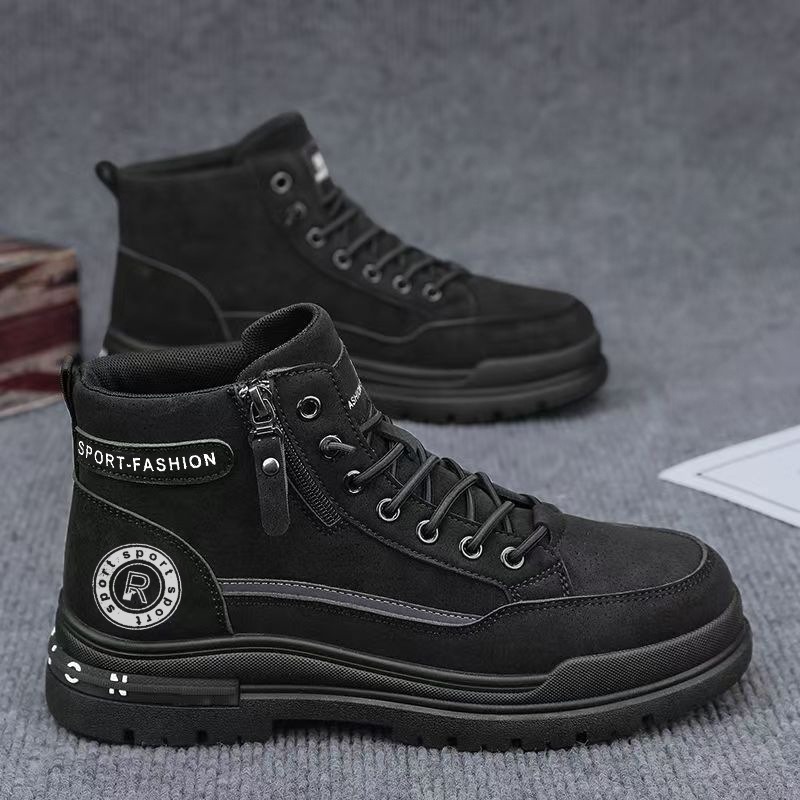 Men Retro High Top Work Boots  - огляд і ціна Leatherwork Boots